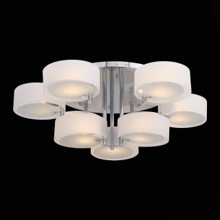 SL483.502.09 Люстра потолочная Хром/Белый E27 9*60W FORESTA-foto2