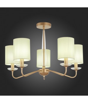 SLE108002-05 Люстра потолочная Золотистый/Бежевый E14 5*40W RITA-foto5