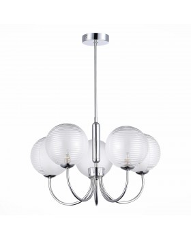 SLE1096-103-05 Светильник подвесной Хром/Прозрачный G9 5*5W AVEIRO-foto2