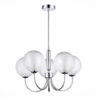 SLE1096-103-05 Светильник подвесной Хром/Прозрачный G9 5*5W AVEIRO-foto2