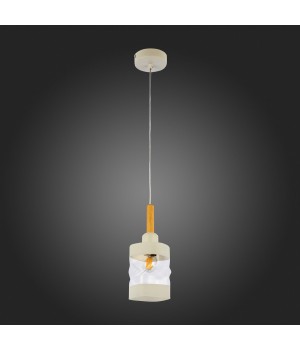 SLE114503-01 Светильник подвесной Белый, Светлое дерево/Белый, Прозрачный E27 1*60W ABIRITTO-foto6