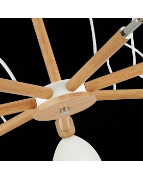 SLE103802-07 Люстра потолочная Светлое дерево, Белый/Белый E27 7*60W BALCAMO-foto6