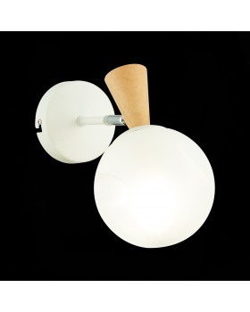 SLE220701-01 Бра Белый, Светлое дерево/Белый E14 1*40W CATANIA-foto3