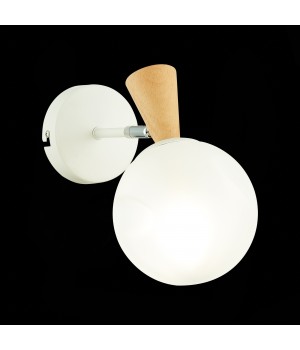 SLE220701-01 Бра Белый, Светлое дерево/Белый E14 1*40W CATANIA-foto3