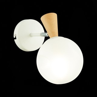 SLE220701-01 Бра Белый, Светлое дерево/Белый E14 1*40W CATANIA-foto3