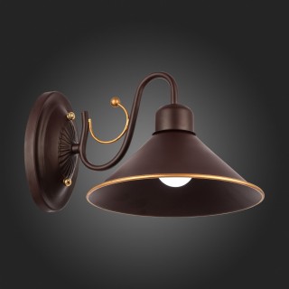 SLE120401-01 Светильник настенный Темно-коричневый/Черный E27 1*60W CIOLLA-foto7