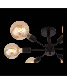 SL419.402.06 Люстра потолочная Черный E27 6*60W ANO-foto3