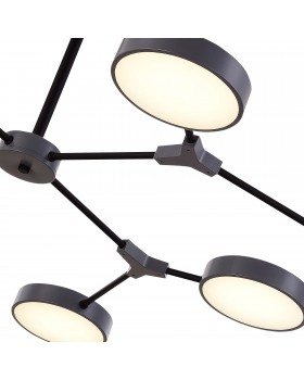 SLE6003-702-08 Светильник потолочный Серый/Серый LED 8*10W MONTA-foto5