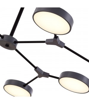 SLE6003-702-08 Светильник потолочный Серый/Серый LED 8*10W MONTA-foto5