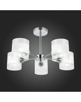 SLE102802-05 Люстра потолочная Хром/Прозрачный, Белый E14 5*40W MIENTO-foto7