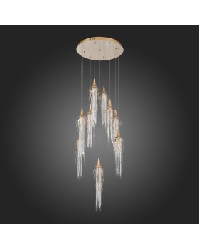 SL1116.203.09 Светильник подвесной ST-Luce Золотой с патиной/Золотой с патиной, Никель LED 9*5W 3000K SALICA-foto4