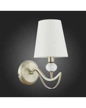 SLE111201-01 Бра Никель, прозрачный/Белый E14 1*40W BERGAMO-foto6