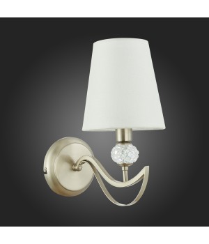 SLE111201-01 Бра Никель, прозрачный/Белый E14 1*40W BERGAMO-foto6