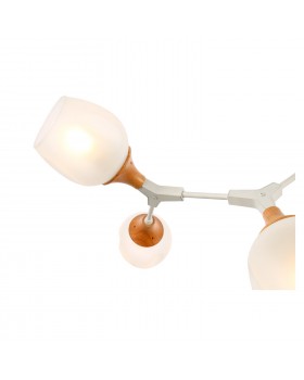 SLE113502-05 Люстра потолочная Белый, Светлое дерево/Белый E27 5*60W CIOTOLLA-foto3