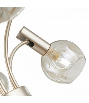 SLE104203-06 Люстра подвесная Шампань/Коньячный E14 6*40W BALCHINO-foto13