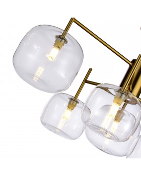 SL1049.302.06 Люстра потолочная ST-Luce Латунь/Прозрачный G9 6*5W FINN-foto3