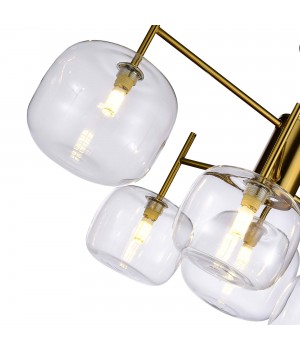 SL1049.302.06 Люстра потолочная ST-Luce Латунь/Прозрачный G9 6*5W FINN-foto3