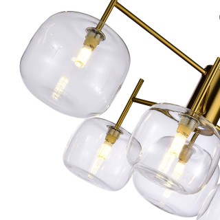 SL1049.302.06 Люстра потолочная ST-Luce Латунь/Прозрачный G9 6*5W FINN-foto3