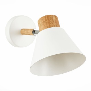 SLE103701-01 Светильник настенный Светлое дерево, Белый/Белый E27 1*60W BUVE-foto2