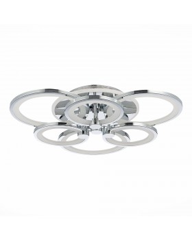 SLE500712-06RGB Светильник потолочный Хром/Белый LED 1*144W RGB 8W 3000-6000K LETO-foto4