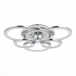 SLE500712-06RGB Светильник потолочный Хром/Белый LED 1*144W RGB 8W 3000-6000K LETO-foto4