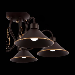 SLE120402-05 Люстра потолочная Темно-коричневый/Черный E27 5*60W CIOLLA-foto7