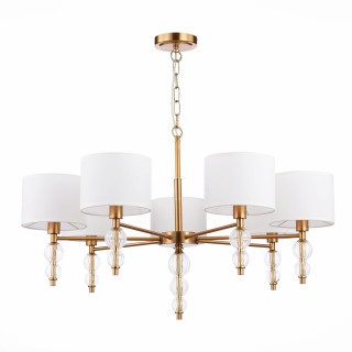 SLE105713-07 Люстра подвесная Латунь, Прозрачный/Белый E14 7*40W RAMER-foto2