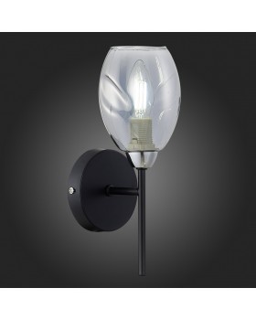 SLE155511-01 Бра Черный, Хром/Дымчатый E14 1*40W GLOA-foto5