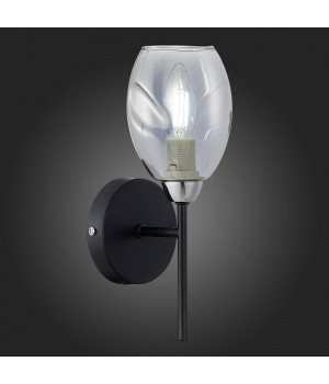 SLE155511-01 Бра Черный, Хром/Дымчатый E14 1*40W GLOA-foto5