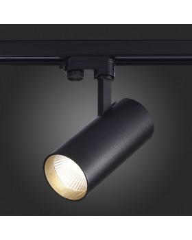 ST661.436.40 Св-к трек. Черный LED 1*40W 3000K 3 200Lm Ra>90 38° IP20 L190xW85xH265 165-265V Трехфазная трековая система-foto5