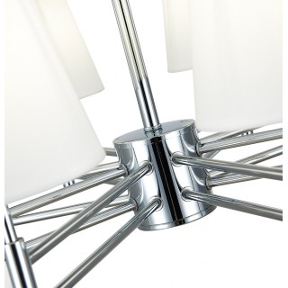 SLE105453-08 Светильник подвесной Хром/Белый E14 8*40W LAGORO-foto10