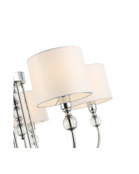 SLE111103-05 Светильник подвесной Хром/Белый E14 5*40W LINNA-foto3