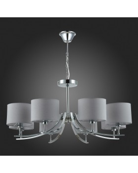 SLE105303-08 Люстра подвесная Хром/Серый E14 8*40W LINDA-foto4