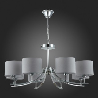 SLE105303-08 Люстра подвесная Хром/Серый E14 8*40W LINDA-foto4