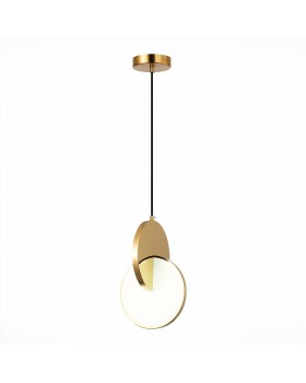 SL6107.213.01 Светильник подвесной ST-Luce Золотистый/Белый Золотистый LED 1*12W 3000K Eclisse-foto4