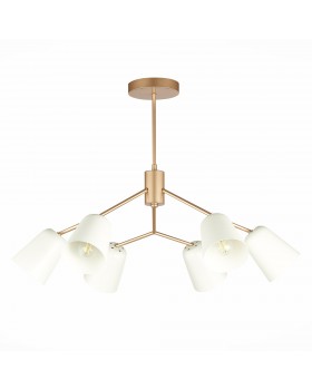 SLE155902-06 Люстра потолочная Золотистый/Белый E14 6*40W MARIO-foto2