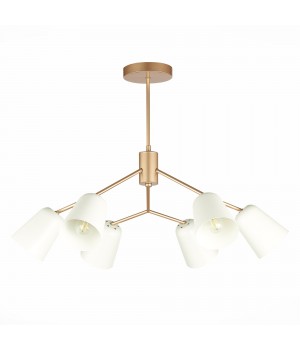 SLE155902-06 Люстра потолочная Золотистый/Белый E14 6*40W MARIO-foto2
