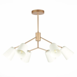 SLE155902-06 Люстра потолочная Золотистый/Белый E14 6*40W MARIO-foto2