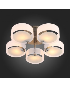 SL483.352.05 Светильник потолочный Бронза/Белый E27 5*60W FORESTA-foto5