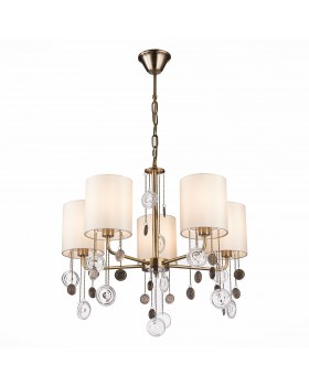 SLE107933-05 Люстра подвесная Бронза/Бежевый E14 5*40W SEVILLA-foto11