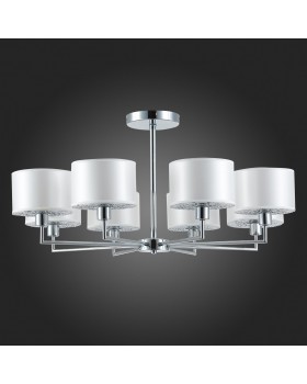 SLE105003-08 Люстра подвесная Хром/Белый E14 8*40W BELGE-foto8