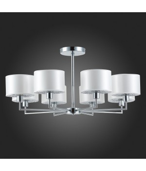 SLE105003-08 Люстра подвесная Хром/Белый E14 8*40W BELGE-foto8