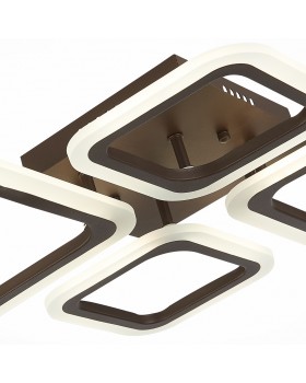 SLE500172-04 Светильник потолочный Кофейный/Белый LED 1*88W 3000-6000K SAMURO-foto5