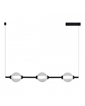 SL6120.403.03 Светильник подвесной ST-Luce Черный/Прозрачное кракелированное стекло LED 3*8,5W 3000K PEEK SL6120.403.03 Светильник подвесной ST-Luce Черный/Прозрачное кракелированное стекло LED 3*8,5W 3000K PEEK