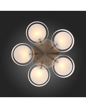 SL483.352.05 Светильник потолочный Бронза/Белый E27 5*60W FORESTA-foto12