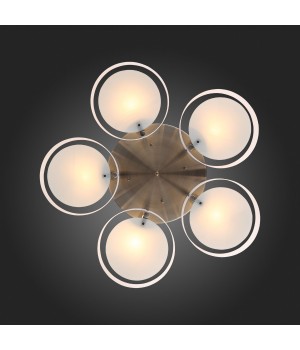 SL483.352.05 Светильник потолочный Бронза/Белый E27 5*60W FORESTA-foto12