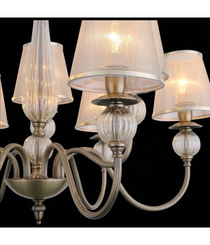 SL185.303.09 Люстра подвесная, потолочная Бронза, Прозрачный/Бежевый, Бронза E14 9*40W GRAZIA-foto6