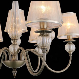 SL185.303.09 Люстра подвесная, потолочная Бронза, Прозрачный/Бежевый, Бронза E14 9*40W GRAZIA-foto6