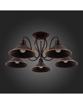 SLE120402-05 Люстра потолочная Темно-коричневый/Черный E27 5*60W CIOLLA-foto4