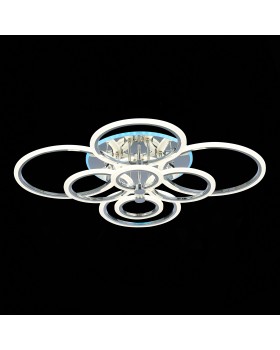 SLE500512-08RGB Светильник потолочный Хром/Белый LED 1*212W RGB 15W 3000-6000K CERINA-foto7